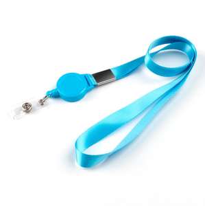 Wholesale colored pull-tab Stretching Buckle ID Card Holder Lanyard - Product Image 5