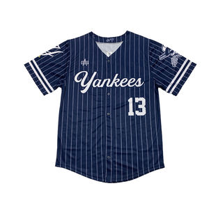 เสื้อเจอร์ซีย์เบสบอลปักลายสำหรับผู้ชายเสื้อซอฟต์บอล - Product Image 1