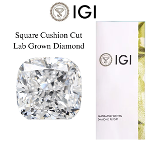 เพชรทรงคุชชั่น รับรองโดย IGI ผลิตในห้องปฏิบัติการ คุณภาพเยี่ยม สี E ความสะอาด VVS2 น้ำหนัก 1 กะรัต ขายส่ง - Product Image 2