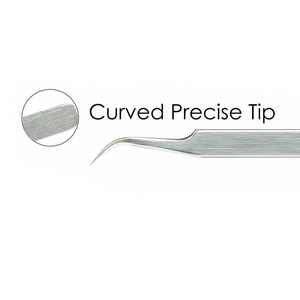 Pince à épiler en acier inoxydable, meilleure vente en gros, extension de cils à pointe en fibre avec emballage en boîte d'isolation - Product Image 6