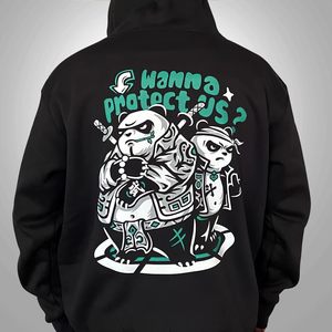 Japon tarzı erkekler grafik hoodie tasarlanmış kanada Polar Polar içinde % 65% Polyester % 35% pamuk - Product Image 2