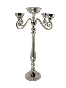 Metal <b>Gold</b> <b>candelabra</b> candle holder table center piece for decoration and weddings made with high quality materials - Product Image 4