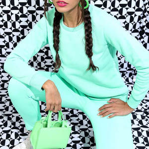 Street Wear Article décontracté nouvelles femmes sweat pur coton Polyester fait à la mode Look femmes sweat - Product Image 5