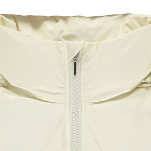 Manteau rembourré à capuche en polyester respirant et coupe-vent pour hommes Vestes à bulles de couleur unie avec fermeture éclair pour vêtements de sport en plein air - Product Image 5