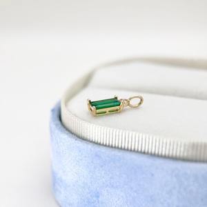 925เครื่องประดับจี้เงินแท้แบบคลาสสิกสำหรับผู้หญิง925เงินสเตอร์ลิงสีเขียวพลอยนิลสไตล์ Boho ทำมือของขวัญ - Product Image 4