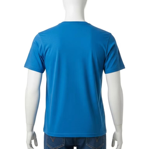 เสื้อยืดผ้าฝ้ายโพลีเอสเตอร์คอกลมแบบแห้งเร็วระบายอากาศได้ดีผ้านุ่มสบายๆสำหรับออกกำลังกายในยิม - Product Image 3