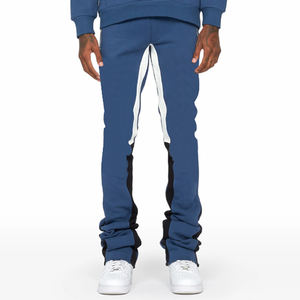 Survêtement à capuche 100% coton pour hommes avec logo personnalisé, respirant, taille élastique, ensemble de jogging d'hiver sur toute la longueur - Product Image 5