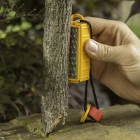 Allume-feu de survie en plein air, silex en acier inoxydable, râpe, outils d'allumage naturel, construction durable en PC, briquet à charbon de bois