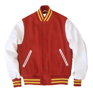 Chaqueta universitaria para hombre al por mayor, ropa de calle para exteriores con logotipo personalizado, letras universitarias de béisbol, talla grande - Product Image 2