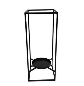 Décoration de noël verre fer luxe bougie pilier titulaire feuille d'argent fini Design moderne bougeoir à la main personnaliser - Product Image 3