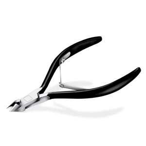 ที่ตัดหนังกำพร้าสแตนเลสคุณภาพสูงระดับมืออาชีพ ด้ามจับสีดำ ใบมีดคม สำหรับทำเล็บมือ เล็บเท้า และดูแลเล็บ - Product Image 1