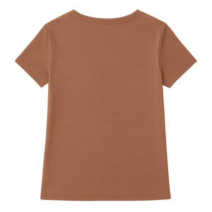Camiseta Ecológica de Manga Corta con Cuello en V para Mujer, 100% Algodón Orgánico de Lujo, Preencogido, Certificado GOTS, Suave y Transpirable - Product Image 2