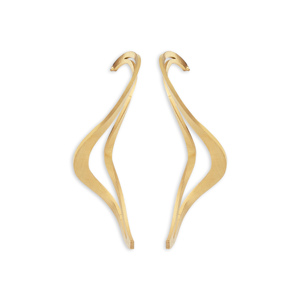 CUCOCUCA YXQ E353(2) Orecchini pendenti alla moda in acciaio inossidabile placcato oro, design semplice e senza tempo, adatti per l'uso quotidiano - Product Image 1