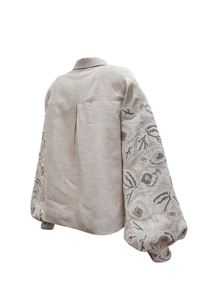 Top 2026 Hot Selling Embroidered Ukrainian Blouse O-neck <b>Balloon</b> Long Sleeve Low Factory Price Stunning Bohemian New Summer - Product Image 3