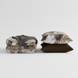 Parure de lit en coton lavé imprimé de luxe, vente en gros d'usine, durable, respirante, douce, draps et taies d'oreiller, usage domestique, toutes saisons, 200TC - Product Image 3