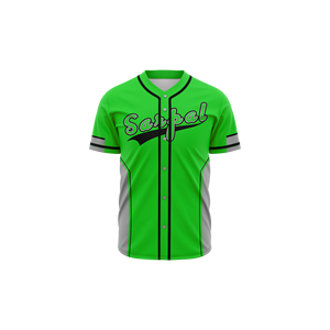 Maillot de baseball respirant pour hommes OEM broderie personnalisée logo bande de sublimation conception vêtements de sport strass pas cher personnalisable - Product Image 1