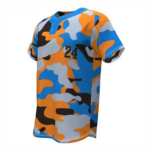 Camiseta de Béisbol de Manga Corta de Secado Rápido, 100% Poliéster, Personalizable con Nombre de Equipo, Venta al Por Mayor OEM/ODM - Product Image 2