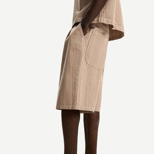 กางเกงขาสั้นลำลองแนวสตรีทผ้าคอตตอนพิมพ์ลายพัฟสำหรับ100% กางเกงขาสั้นออกแบบได้ตามต้องการ - Product Image 2