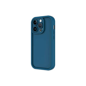 Funda de silicona líquida de lujo con diseño de piña para iPhone 14 Pro Max con protección antihuellas-Damson - Product Image 5