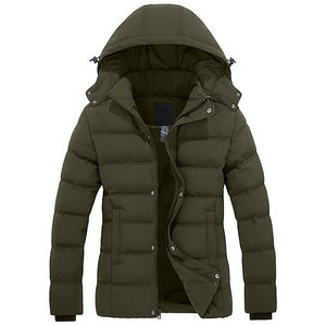 Veste de sport à capuche pour homme, logo personnalisé, imperméable, léger, rembourré - Product Image 4