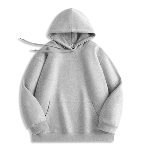 Sudadera con Capucha Extra Grande de Felpa de Algodón para Hombre, con Estampado Personalizado, con Cremallera, Talla Grande - Product Image 2