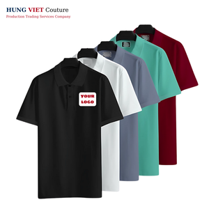 เสื้อโปโลถักลายสำหรับผู้ชายและผู้หญิง, เสื้อโปโลลายพื้นใส่ได้ทั้งชายและหญิงใส่ได้ทุกวันพอดีและดีไซน์ผ้า - Product Image 6