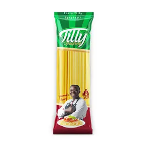 Tilly 500g the best Pasta Spaghetti Low price High Quality Certified Halal ISO 9001 Long life