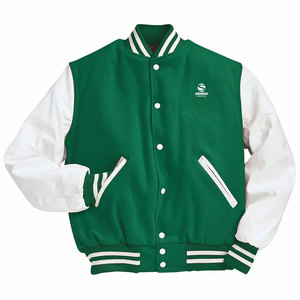 Chaqueta universitaria de béisbol a prueba de viento Chaquetas universitarias con logotipo personalizado en blanco Personaliza tu propio logotipo Chaqueta de béisbol para hombres - Product Image 4