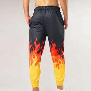 Men's Wear Sublimation Sport Wear Tapered Slim Fit Custom Logo Sweatpants Printed <b>Stacked</b> Men's Pants Washed Trouser - Product Image 5