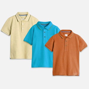 T-shirt polo 100% coton personnalisé t-shirt garçon uniforme scolaire régulier polo uniforme pour enfants à manches courtes - Product Image 1