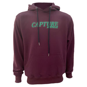 Sweat à capuche décontracté personnalisé pour hommes, sweat-shirt à capuche en coton avec logo imprimé, sweats à capuche unis avec ficelle - Product Image 1