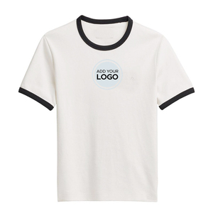 Camisetas Ringer de poliéster y algodón de alta calidad, proveedor de EE. UU., camisetas personalizadas con timbre, Impresión de logotipo para hombres, venta al por mayor, pedidos a granel, camiseta - Product Image 4