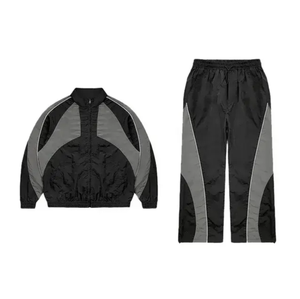 Ensemble de survêtement streetwear d'hiver pour homme, personnalisé, léger, en coton et polyester, qualité supérieure, fermeture à cordon - Product Image 3