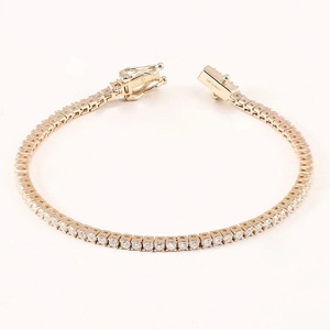 Chaîne de tennis Moissanite certifiée IGI de qualité supérieure Bracelet en or sterling 925 14K Bracelets de tennis en zircone - Product Image 5