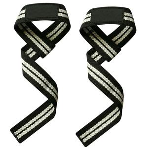 Conjunto de muñequeras resistentes personalizadas de 24 pulgadas de largo, conjunto combinado de correas de elevación para Fitness, correas de elevación Crossfit de cuero para peso muerto - Product Image 4