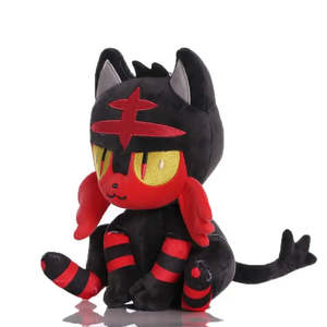 Sac en peluche Pokémon Litten Flamiaou, tissu en coton polyester super doux, rembourrage en coton PP, techniques de broderie, ODM - Product Image 4
