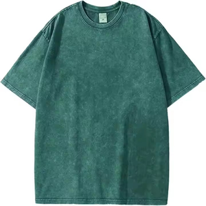 เสื้อยืดผ้าฝ้าย100% ธรรมดาไซส์ใหญ่พิเศษซักได้สำหรับผู้ชายลายนูนระบายอากาศได้ดีออกแบบโลโก้ตามสั่งสไตล์ของคุณเอง - Product Image 1