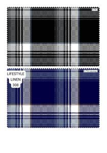 Tela de algodón puro a cuadros índigo teñida de hilo Material Premium para camisas y prendas de vestir, exportación internacional - Product Image 5