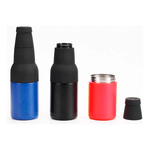 <b>3</b>-in-1 Insulated Can Holder, Stainless Steel Beer Thermos - Assorted Colors - Product Image 3