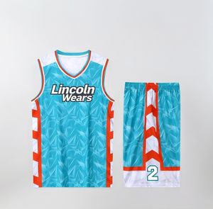 Uniforme de basket-ball court en tissu mesh 100% polyester respirant, anti-UV, anti-bactérien, avec logo personnalisé imprimé pour vos joueurs - Product Image 3