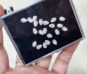 4*6白梨形硅石VVS 22 pcs刻面硅石 | 订婚戒指 & 硅石饰品女性时尚饰品