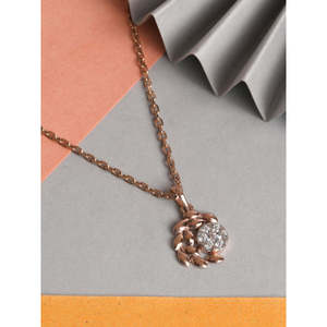 Collier pendentif CLARA en argent sterling 925, chaîne vintage tendance, plaqué or, acier inoxydable, motif géométrique végétal, cadeau - Product Image 2