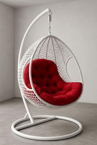 Fácil de plegar, peso ligero, pequeño volumen, columpios de ratán para Patio, silla de mimbre colgante de huevo - Product Image 6