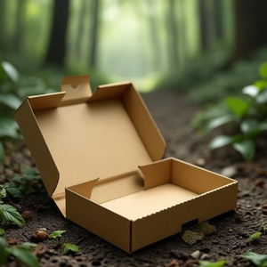 Single-Wall Corrugated Cardboard <b>Folding</b> <b>Box</b> A5 Quality 1.3E Dimensions 220x155x45mm with Snap Closure Pack Size 25 - Product Image 3