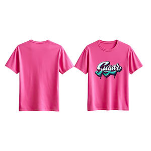 Venta al por mayor de camisetas impresas sublimación logotipo Puff para hombres ropa de moda poliéster/algodón para la venta - Product Image 6