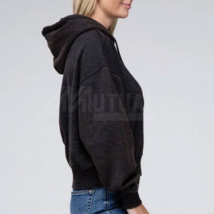 Sweats à capuche délavés à l'acide pour femmes de haute qualité Col à capuche en tricot durable pour l'automne-Disponible au prix de gros - Product Image 5