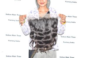 Extensiones de cabello humano indio crudo de calidad de exportación, extensiones alineadas con cutícula natural ondulada del cuerpo, proveedor sin procesar, virgen a la venta - Product Image 2