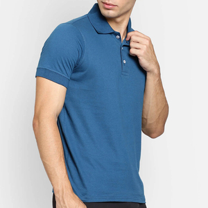 Polo décontracté moderne pour homme, manches courtes, tissu tissé, couleur unie, coupe classique, col boutonné, à porter au quotidien - Product Image 4