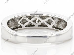 Bague de mariage classique pour homme en argent sterling 925 plaqué, couleur D, clarté VVS1, sertie de moissanite, idéale pour les fiançailles et les fêtes - Product Image 4