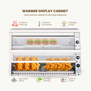 Armoire chauffante à deux niveaux TENSHINE de style KFC avec remplissage automatique d'eau pour poulet frit et maintien au chaud des aliments - Product Image 3